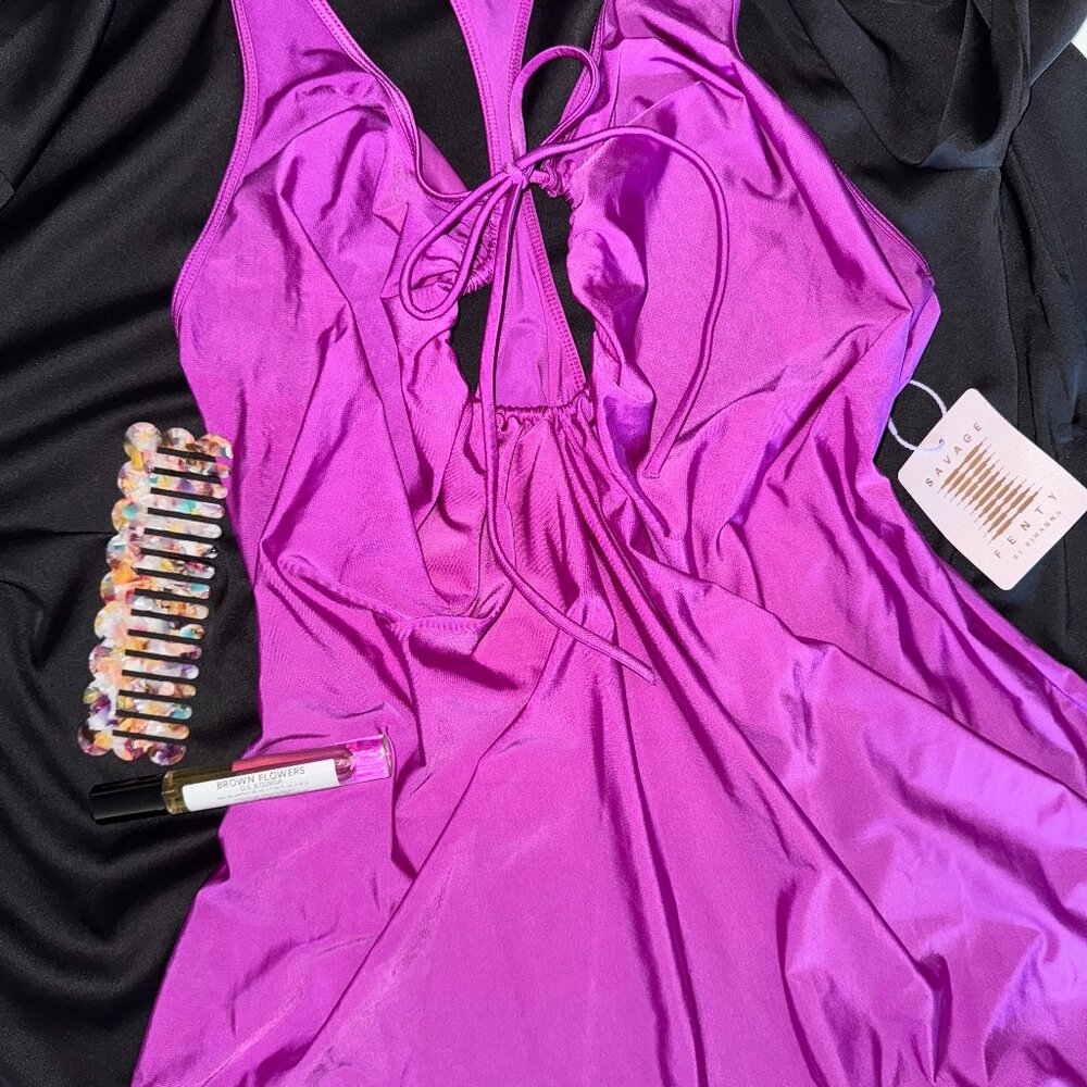 Savage X Fenty Halter Lingerie Slip Dress NWT